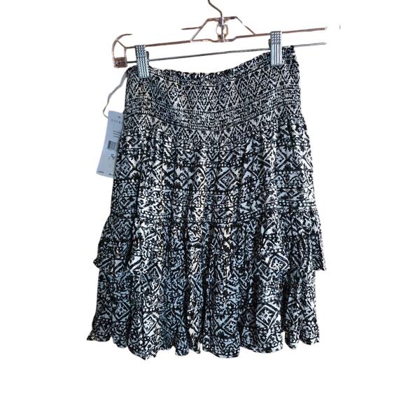 Ralph Lauren Black and White Patterned Skirt